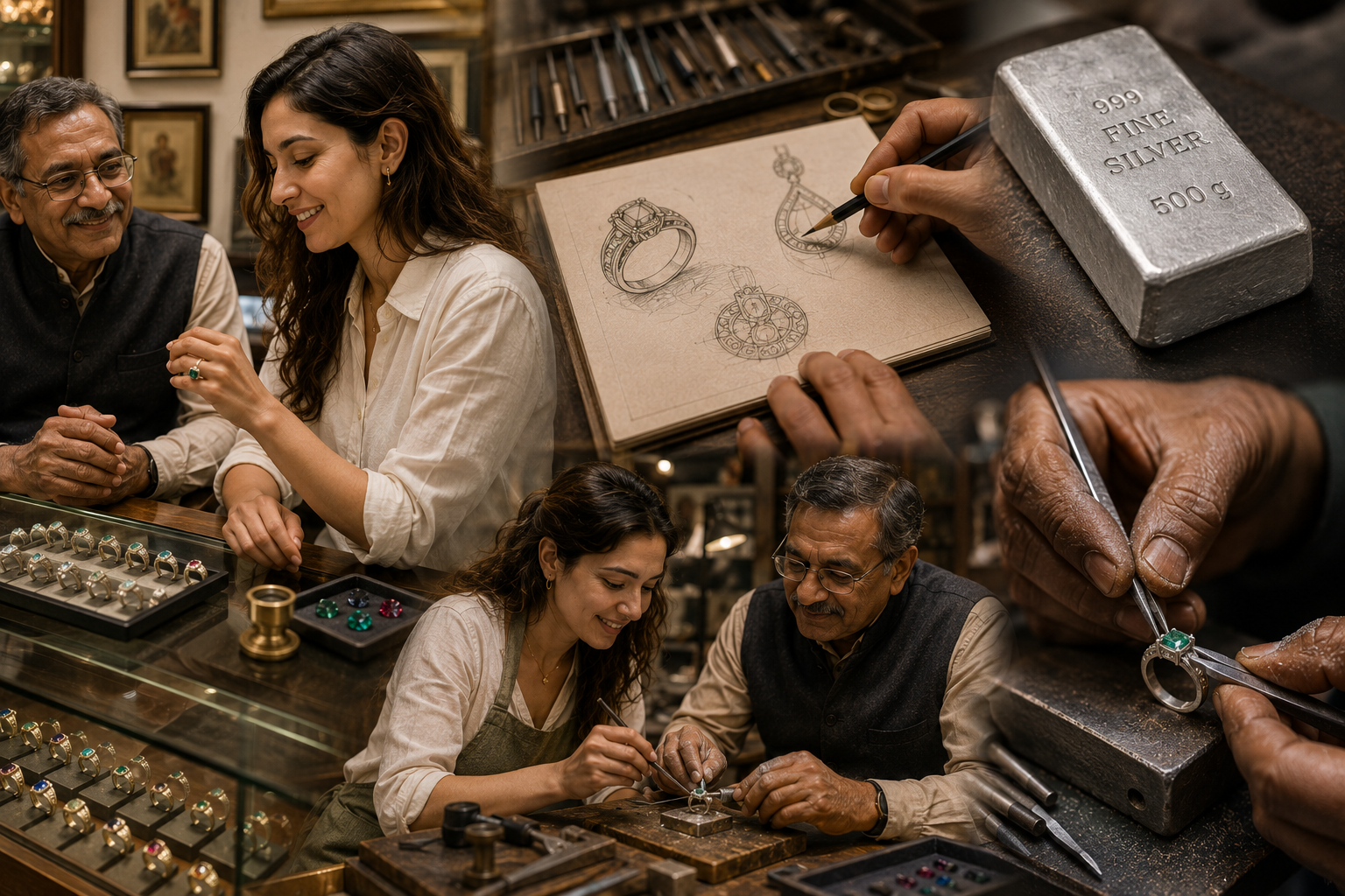 From sketch to finished piece: what happens in a jewellery making session